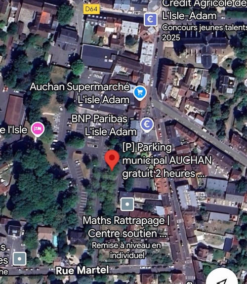 parking l'isle-adam gratuit 2 heures, appuyer 2 fois sur le bouton vert de l'horodateur