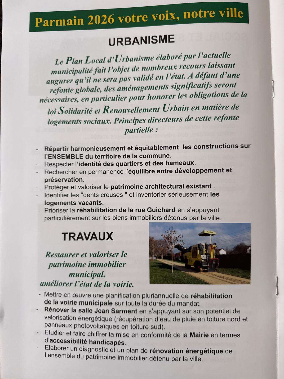 programme 2026 mairie de parmain sandrine cocheteux