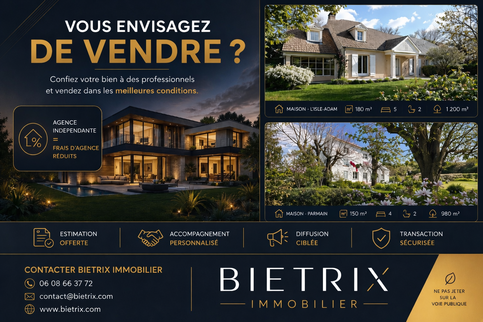 Vendre avec Bietrix agence à l'Isle-Adam